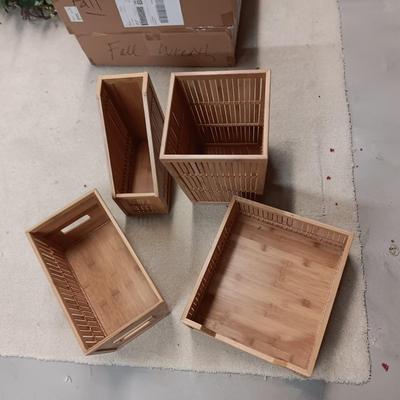 4 BAMBOO ORGANIZERS