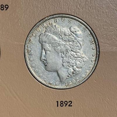 Morgan silver date set book