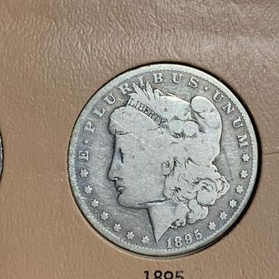 Morgan silver date set book