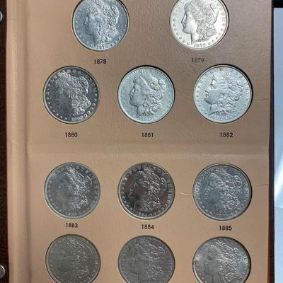 Morgan silver date set book
