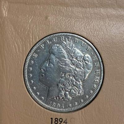 Morgan silver date set book