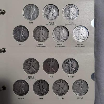 Walking liberty silver half dollar book