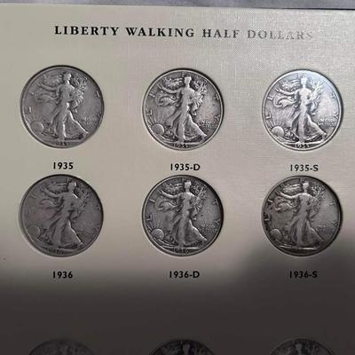 Walking liberty silver half dollar book