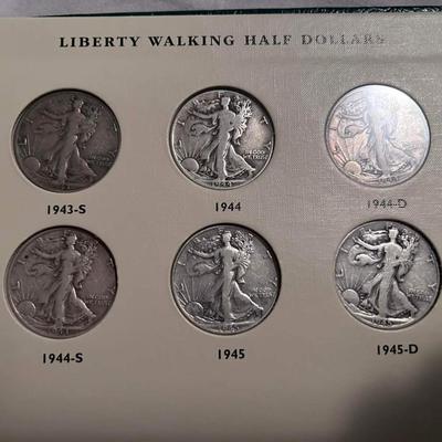 Walking liberty silver half dollar book