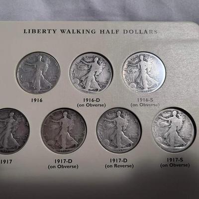 Walking liberty silver half dollar book