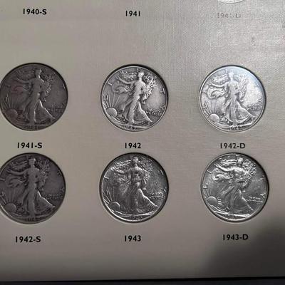 Walking liberty silver half dollar book