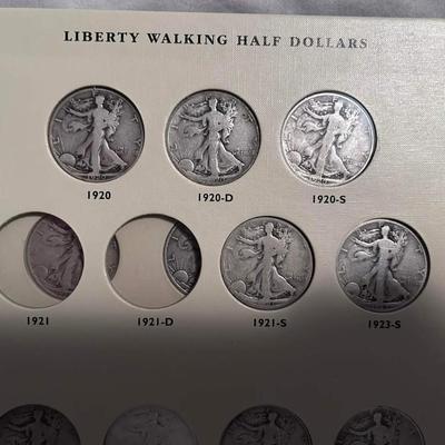 Walking liberty silver half dollar book