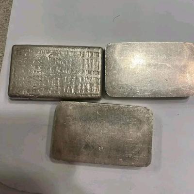 3 10 oz 999 silver bars