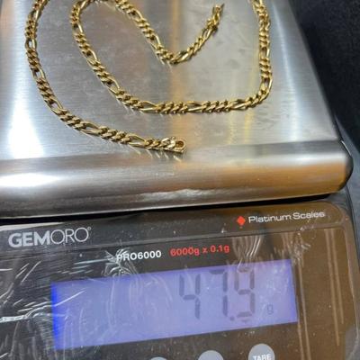 14 k Gold chain 22 in