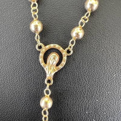 14 k Gold rosary