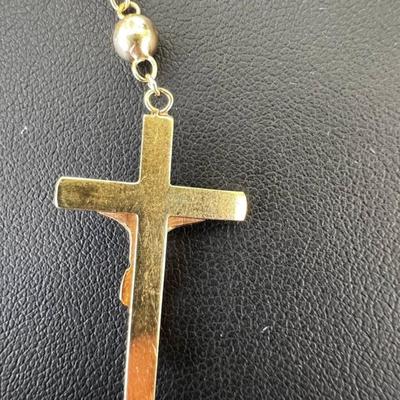 14 k Gold rosary