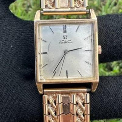 14 k solid Gold Omega watch
