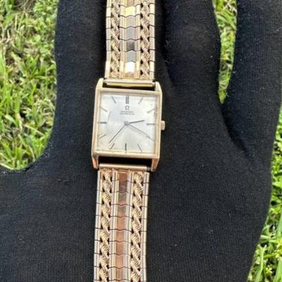 14 k solid Gold Omega watch