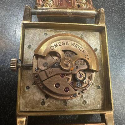 14 k solid Gold Omega watch