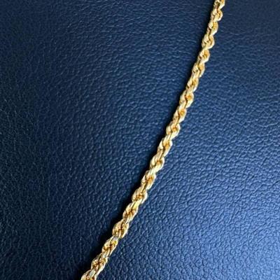 14 k Gold necklace 22 in