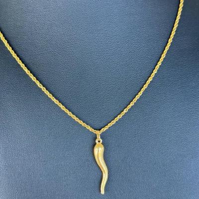 14 k Gold necklace 22 in