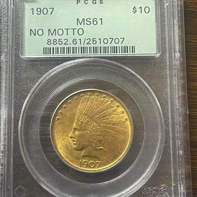 1907 gold coin