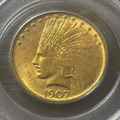 1907 gold coin