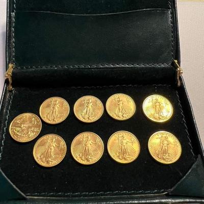 Gold eagle coin set