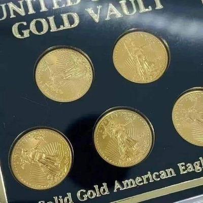5 $ gold eagle set