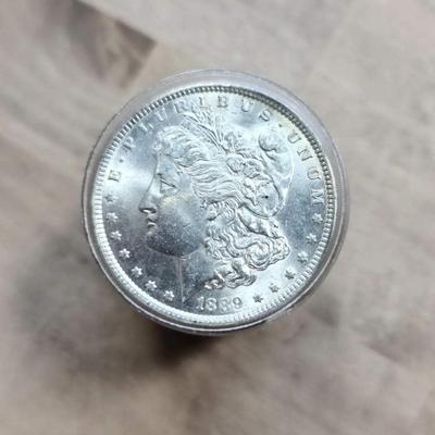 20 Bu 1889 Morgan silver dollars