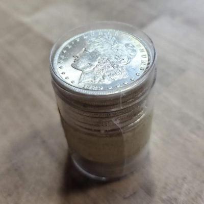 20 Bu 1889 Morgan silver dollars