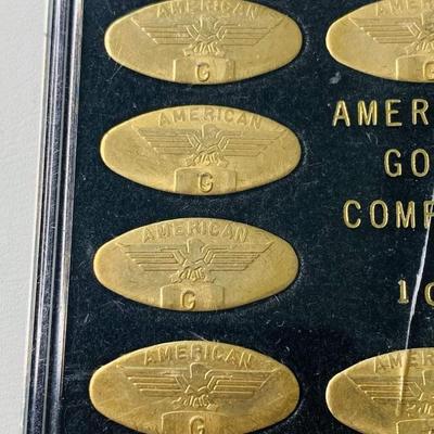 Rare 1 oz gold dental gold set