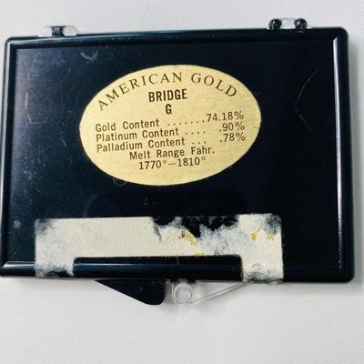 Rare 1 oz gold dental gold set