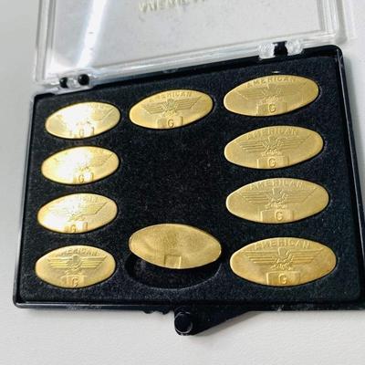 Rare 1 oz gold dental gold set