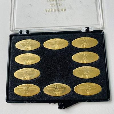 Rare 1 oz gold dental gold set