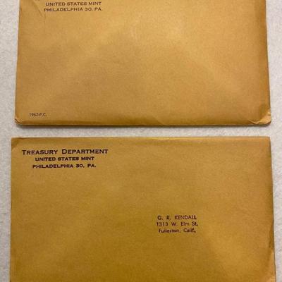 2 unopened 1962 & 1963 us mint sets