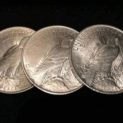 20 Bu 1923 peace dollars
