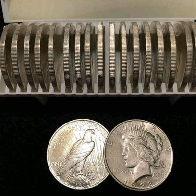 20 Bu 1923 peace dollars