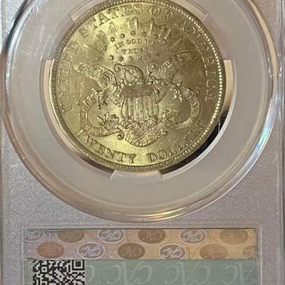 1900 gold 20 $ coin