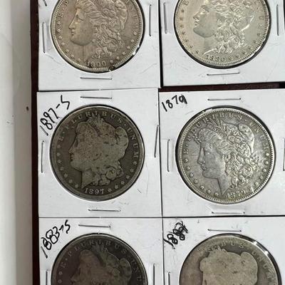 20 Morgan silver dollars