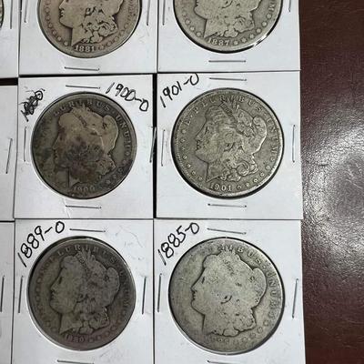 20 Morgan silver dollars