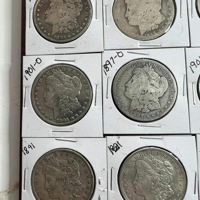 20 Morgan silver dollars
