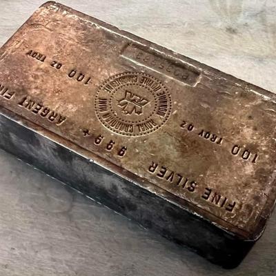 Vintage 100 Troy oz silver