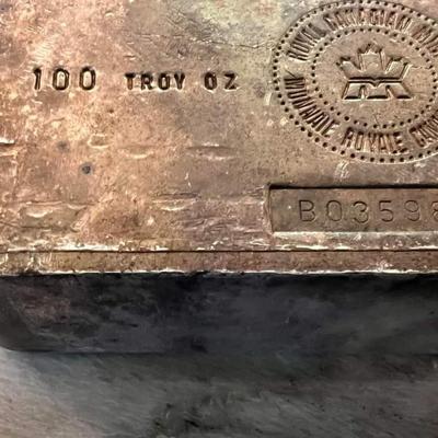Vintage 100 Troy oz silver