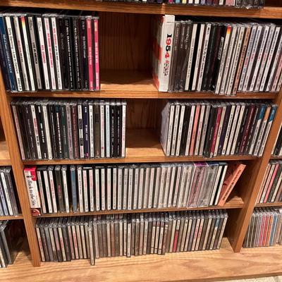 Hundreds of CDs with Shelving Unit (BDF-MG)