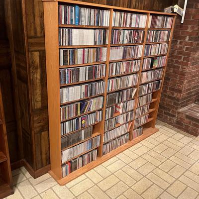 Hundreds of CDs with Shelving Unit (BDF-MG)