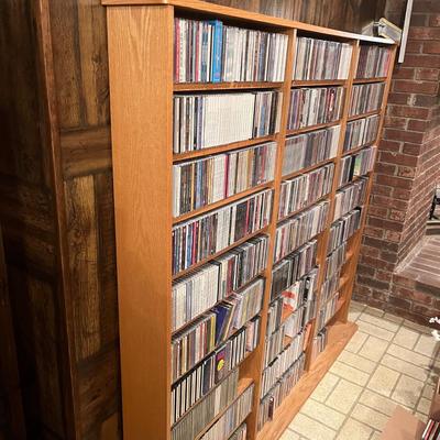 Hundreds of CDs with Shelving Unit (BDF-MG)