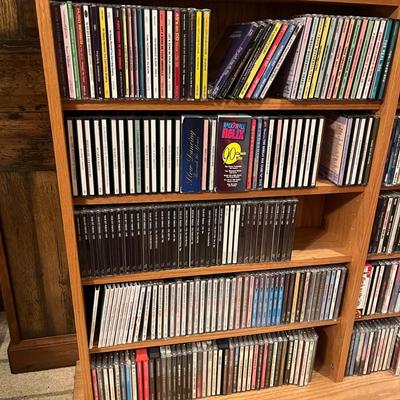 Hundreds of CDs with Shelving Unit (BDF-MG)