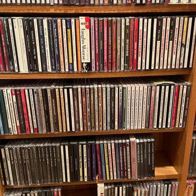 Hundreds of CDs with Shelving Unit (BDF-MG)