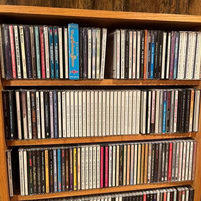 Hundreds of CDs with Shelving Unit (BDF-MG)