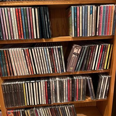Hundreds of CDs with Shelving Unit (BDF-MG)