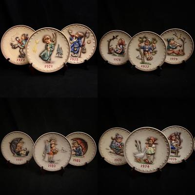 Annual Hummel Collector’s Plates - 1971 through 1982 & More (DR-RG)