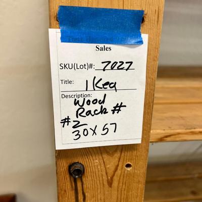 4 Shelf wooden Ikea rack