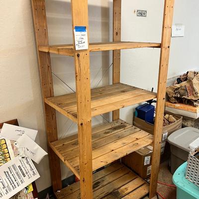 4 Shelf wooden Ikea rack