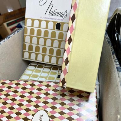 Tropical woven mat, baskets, boxes and bags